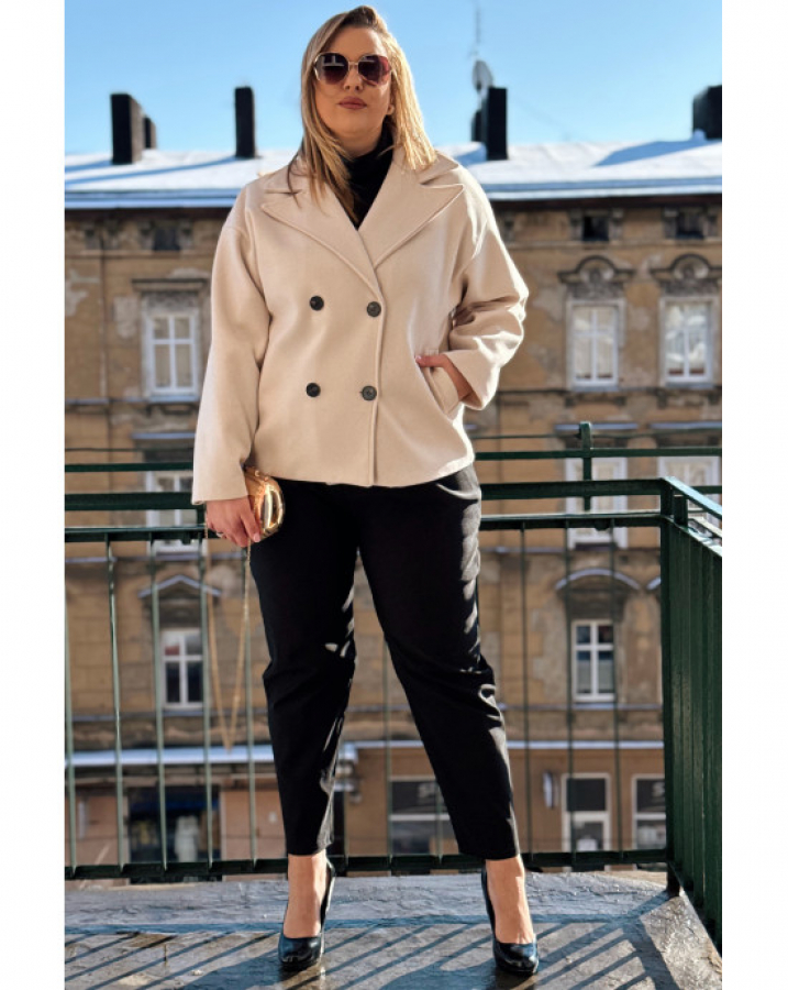 Krátky prechodný kabátik na gombíky pre moletky Blake 